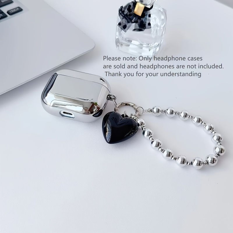 حافظة AirPods Pro 2 من TPU مطلي بالفضة مع لمسة نهائية لامعة - Image 4
