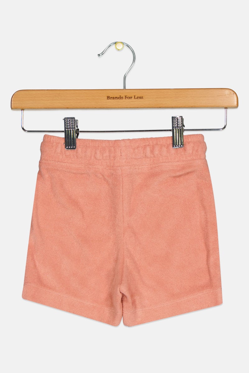 GAP Toddlers Boy Solid Drawstring Shorts, Peach - Image 2