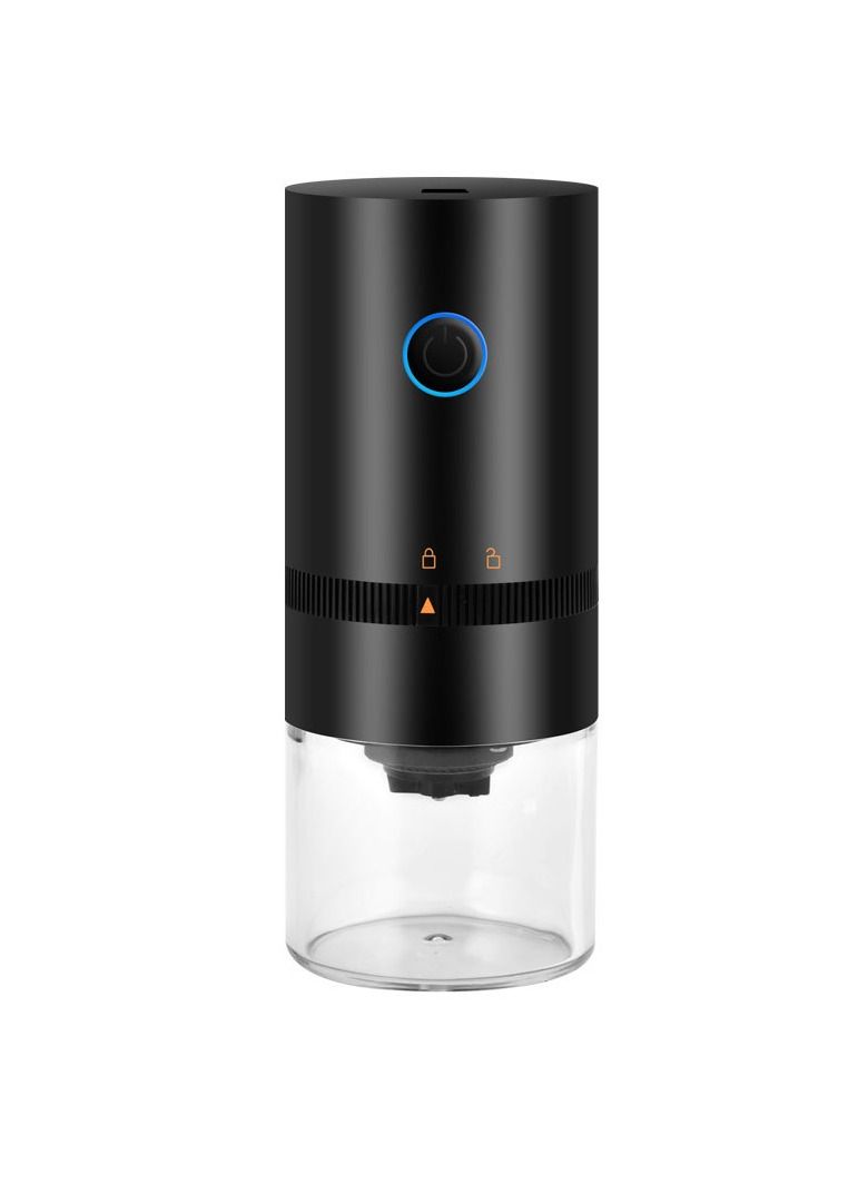 USB Rechargeable Portable Electric Coffee Grinder, 25g Capacity Automatic Conical Burr Grinder Coffee Bean Grinder with Multi Grind Setting (Black)  - Image 1