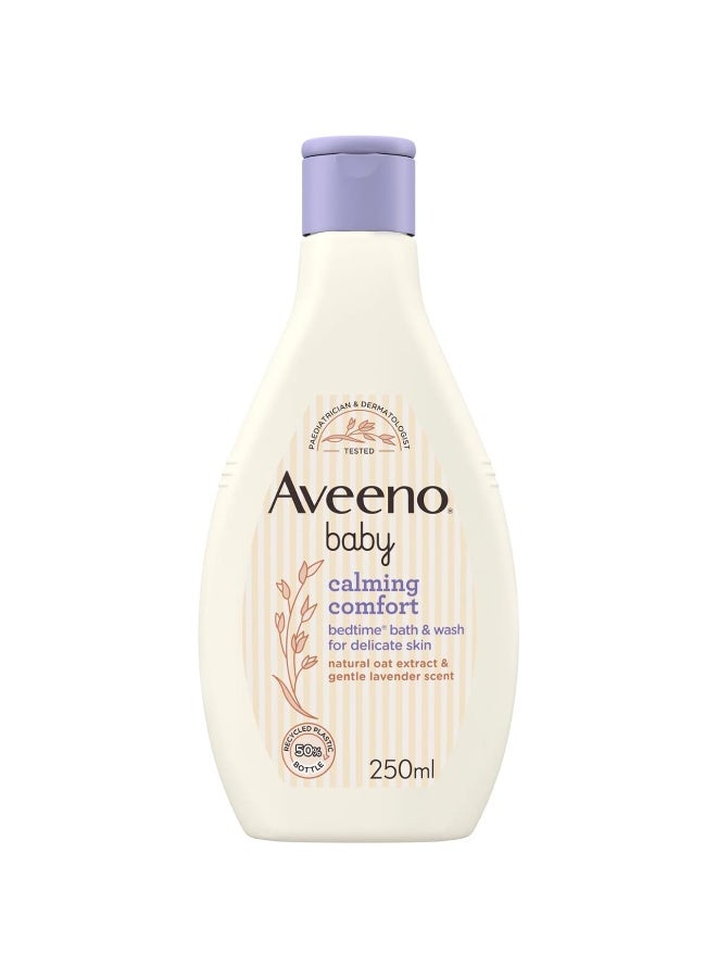 Aveeno Baby Calming Comfort Bedtime Bath and Wash 250ml - Image 1