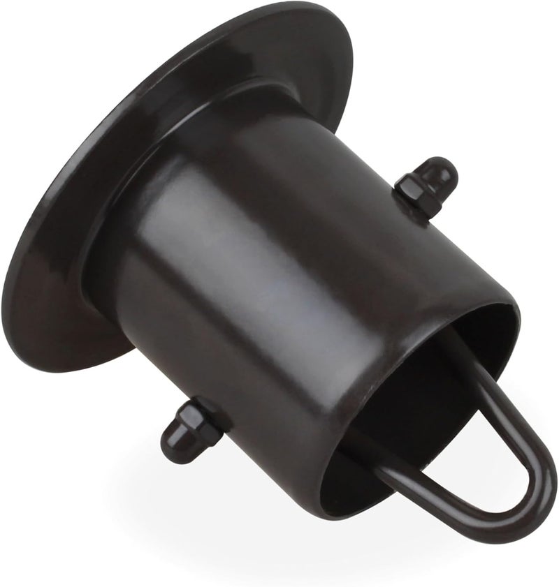 Natple Rain Chain Gutter Adapter Rain Chain Installation Kits for Rain Chain Installation,Replacement Downspou(Black Lacquer Aluminum 3in/1.84in) 1 Pcs - Image 1