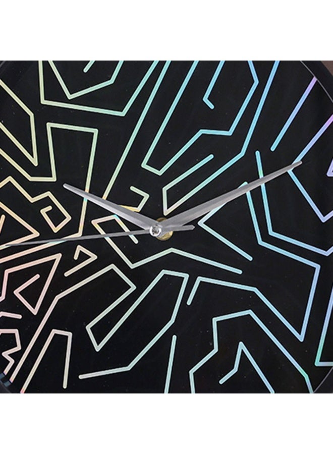 Danube Home Cambridge Abstract Wall Clock Contemporary Design Modern Wall Timepiece For Living Room Office Bedroom Stylish Decorative Home Accent 30X30X4.5Cm Black - Image 3