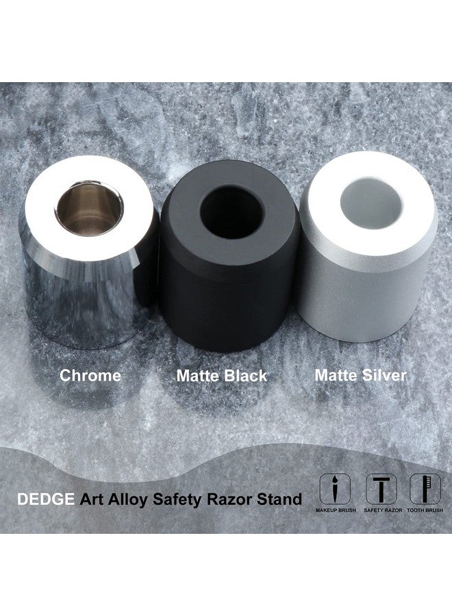 DEDGE Safety Razor Stand Alloy Shaving Stand for Bathroom Accessory Matte Black - Image 5