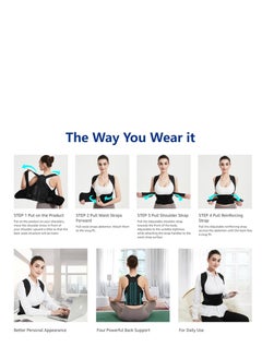 Cool Baby COOLBABY Back Brace Waist Trimmer Belt for Women & Men, Adjustable and Breathable Posture Back Brace Improve Back Posture and Provide Lumbar Support L SIZE  - Image 5