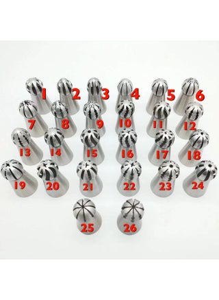 22-piece Spherical Pastry Nozzle Suit Torch Pastry Nozzle Pastry Bag Converter Pastry Suit-Color:1000 Sets-Specifications:Change The Style To The Area (report The Number) - pzsku/ZABC23552326247E6210BZ/45/_/1742552170/7c502639-1e8e-45f0-9ad8-4eb9efd1af56