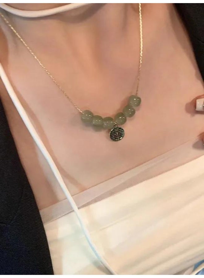 سيمهو سلسال نسائي أنيق من الاستانلس ستيل مطلي باللون الذهبي - Image 2