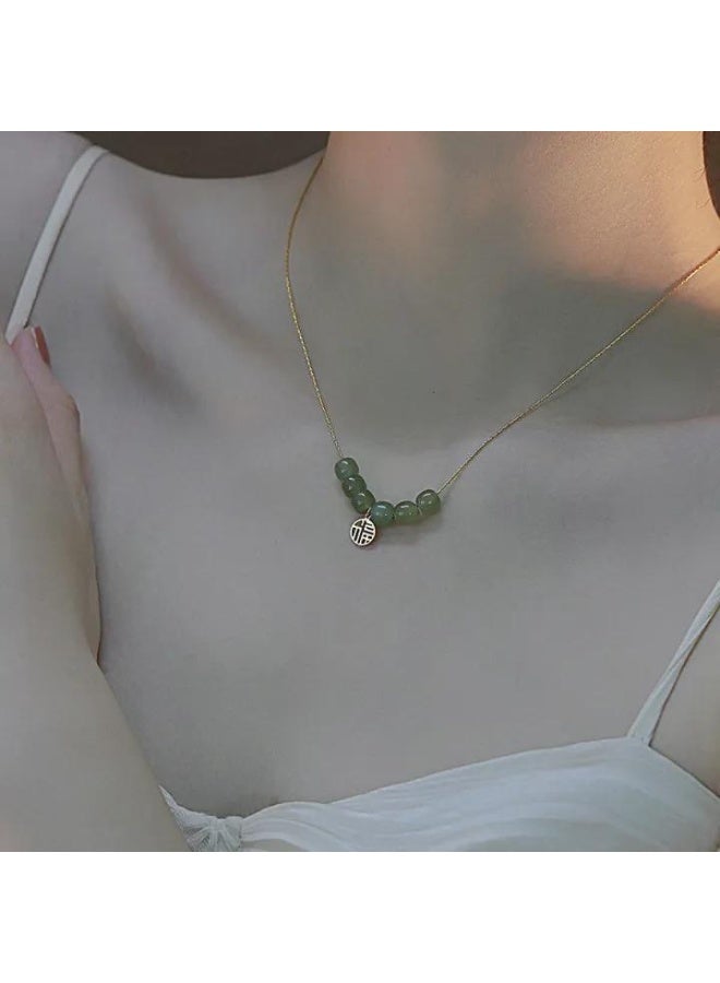 سيمهو سلسال نسائي أنيق من الاستانلس ستيل مطلي باللون الذهبي - Image 3