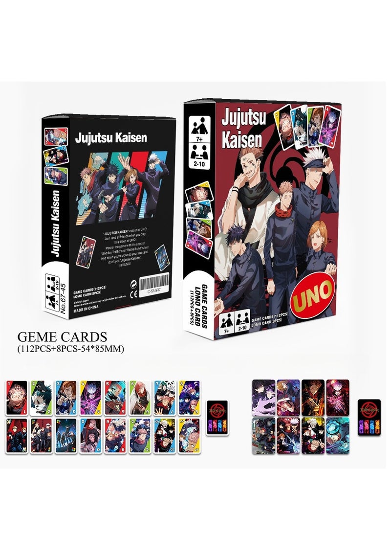 Jujutsu Kaisen Theme UNO Game Card UNO Desktop Game Card