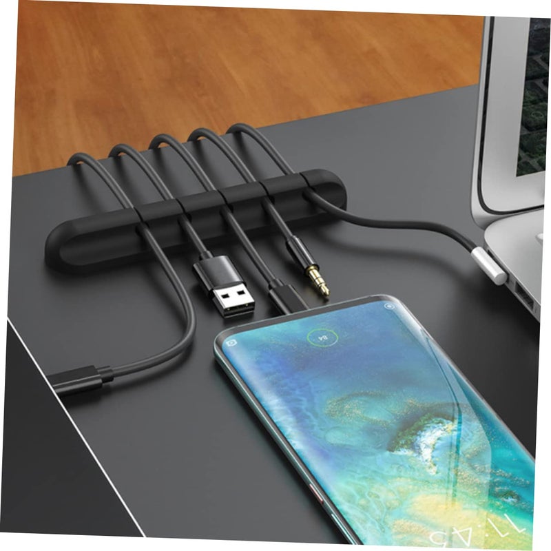 Black Cable Management Box Cord Organizer For Desk Wire Hider Home Office Organization - Image 5