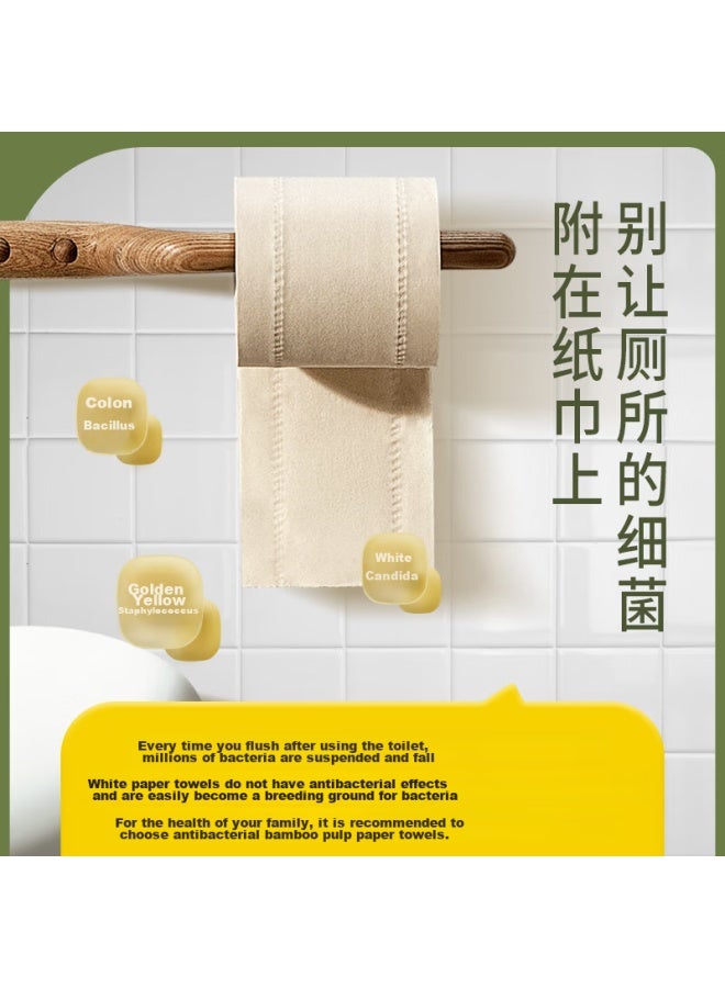 Wuro Wudian Wuro Core Roll Toilet Paper, Bamboo Pulp Paper, 4-ply, 140g*30 Rolls, Thick Heavyweight Tissue Paper, Toilet Roll Paper, Whole Box - Image 2