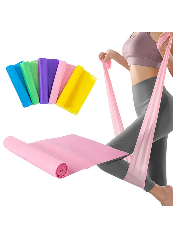 meayul Resistance band, fitness bands for stretching, yoga stretching band for shoulder and back stretching, suitable for yoga, rehabilitation, Pilates, workout at home or at the gym, strength training  - Image 1