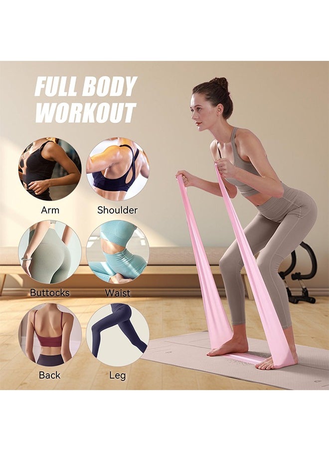 meayul Resistance band, fitness bands for stretching, yoga stretching band for shoulder and back stretching, suitable for yoga, rehabilitation, Pilates, workout at home or at the gym, strength training  - Image 4