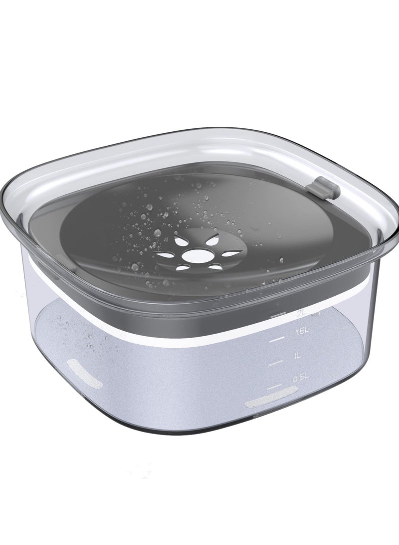 Excefore Large Capacity Dog Water Bowl, No Spill Water Bowl for Dogs,  Dog Food Water Bowl Slow Water Feeder, Suitable for Vehicle Carried Travel Drinking Water Bowl for Dogs, Cats  - Image 1