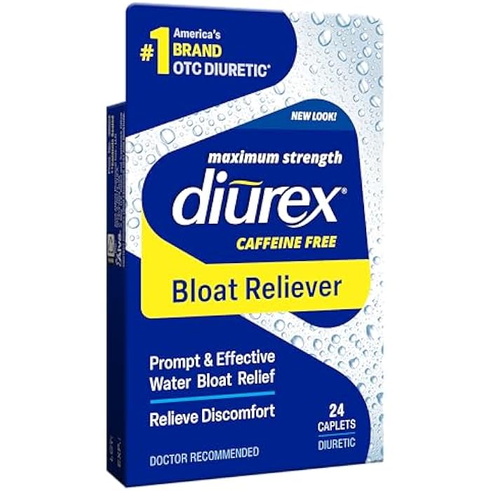 Diurex Caffeine-Free Bloat Relief, Maximum Strength, Relieve Water Bloat Discomfort, Up to 6 Hours of Relief, 24 Count - Image 2