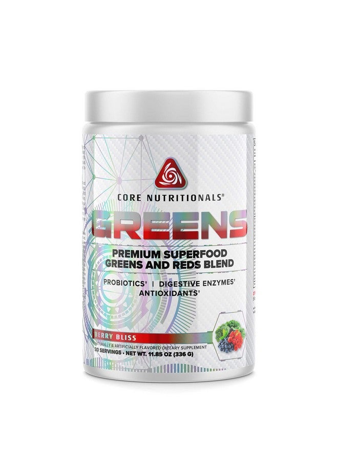Core Nutritionals خضروات بلاتينيوم بريميوم سوبر فود مزيج الخضروات والحمراء يدعم الهضم وصحة الأمعاء 5 مليار وحدة تشكيل بروبيوتيك 30 حصة (توت) - Image 2