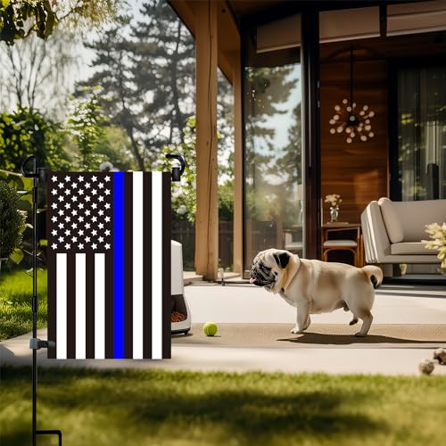 Akeydeco Garden Flag Pole Stand Holder, Garden Flags for Outside with Flag Stopper and Clip Waterproof Powder-Coated Paint for Flag Pole Holder for Outside House,Yard Flags for Outside - Image 3