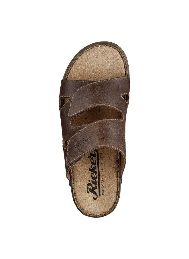 ريكر Rieker Mens Casual Sandals 25691-25 Bridge Light Brown 116-1097