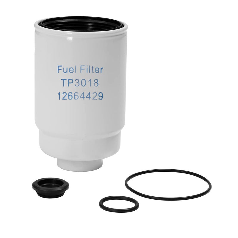 66 Duramax Diesel Fuel Filter with Seals for 20012016 Chevy Silverado 2500 HD 3500 HD Express GMC Sierra 2500HD 3500HD Savana Replaces TP3018 TP3012 12664429 12633243