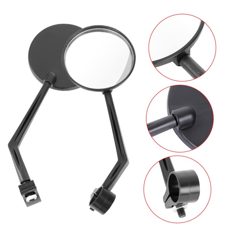 360 Rotating Bicycle Rear View Mirror Handlebar Mount Safety Cycling Accessory - Image 5