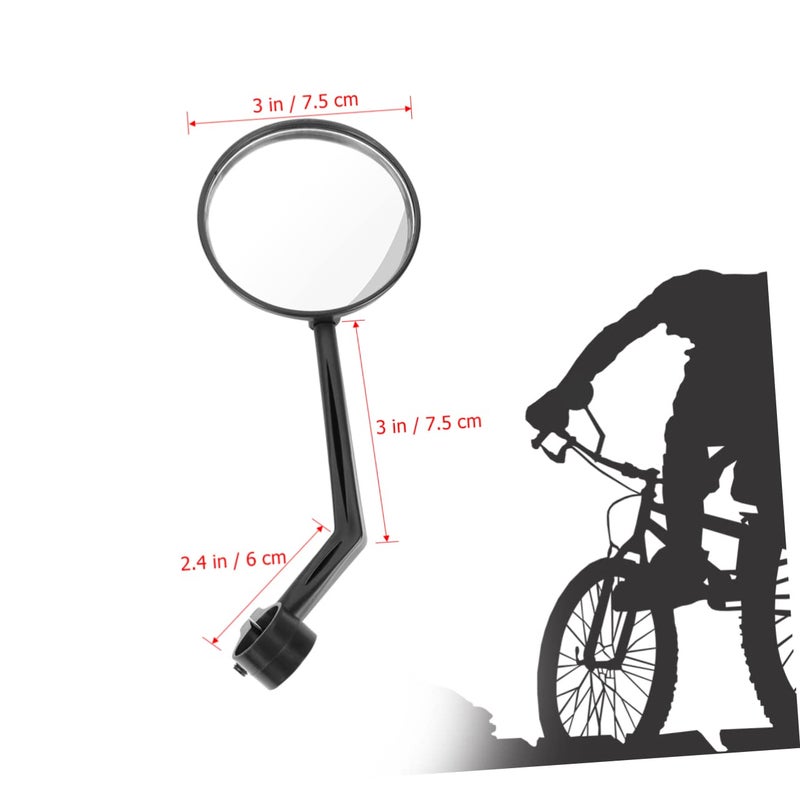 360 Rotating Bicycle Rear View Mirror Handlebar Mount Safety Cycling Accessory - Image 3