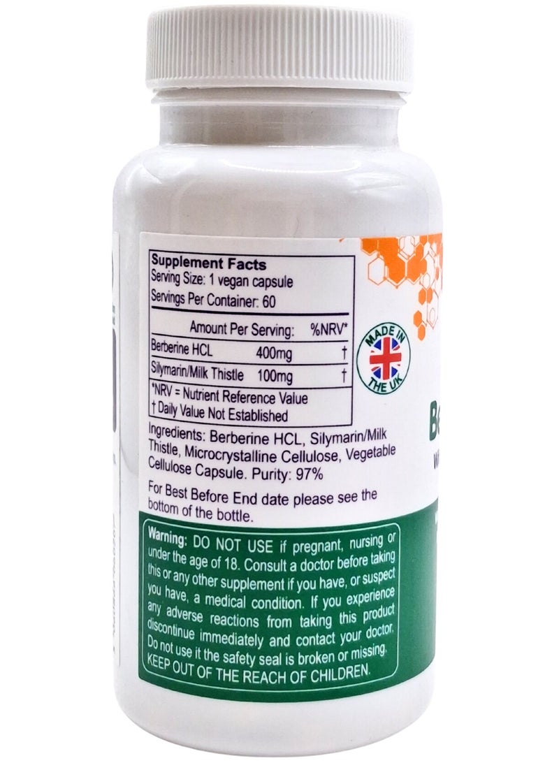 NMN Bio Berberine 400mg (Natural Metabolic & Glucose Support, 60 Caps) - Image 2