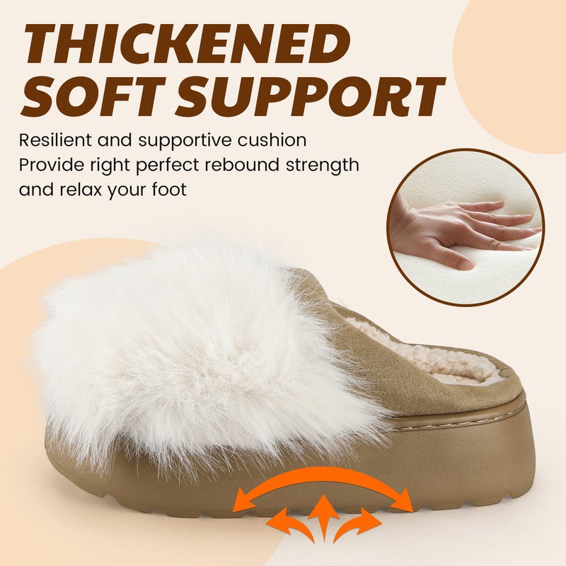 Lucky Kids Women's Fuzzy Indoor Slippers, Cozy Plush Winter House Shoes with Memory Foam, Warm Furry Slip-On Slippers for Home, Anti-Skid Sole, Cute Gifts for Girls & Ladies - Image 3