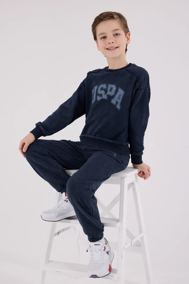 U.S. Polo Assn. U.S. Polo Assn Boys Navy Tracksuit Set