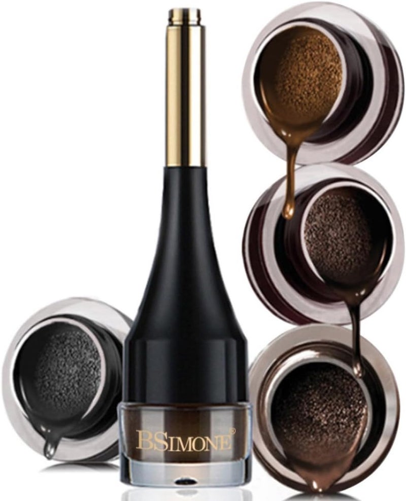 Air Cushion Eyebrow Gel with Brush Eyebrow Color Eyebrow Gel Tinted Eyebrow Gel Waterproof Long Lasting Quick Dry Air Cushion Eyebrow Tint02Dark Coffee