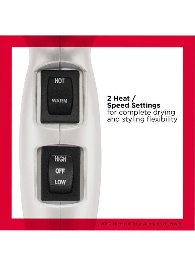 Revlon مجفف شعر بالأشعة تحت الحمراء | 1875 واط من أقصى قدر من اللمعان والنعومة والتحكم، (أبيض) - Image 3