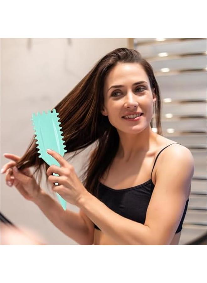 HOOKOR Curl Defining Brush,Curl Define Styling Brush.Combing,Shaping and Defining Curls For Women and Men Less Pulling,Through All Hair Types (Green) - Image 4