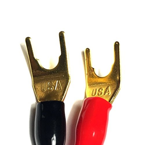CESS Y Plug - Speaker Cable Barrier Spade Fork Jack Plug Connector (10 Pack) - Image 1
