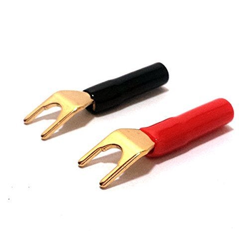 CESS Y Plug - Speaker Cable Barrier Spade Fork Jack Plug Connector (10 Pack) - Image 4