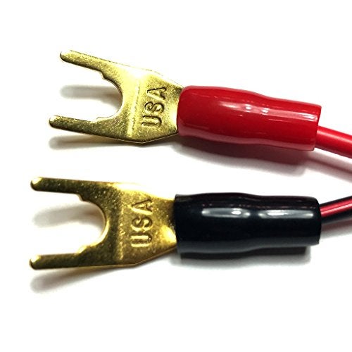 CESS Y Plug - Speaker Cable Barrier Spade Fork Jack Plug Connector (10 Pack) - Image 3