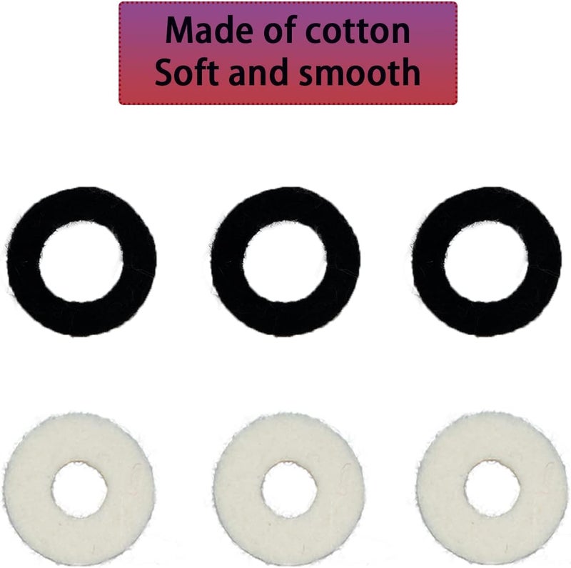 Cheerock Trumpet Repair Kit, Trumpet Repair Parts, Including 6 Trumpet Valve Guide 12 Felt Washer 4 Water Key Cork 3 Trumpet Valve Springs & 2 Stop Ring, Trumpet Replacement Parts - Image 5