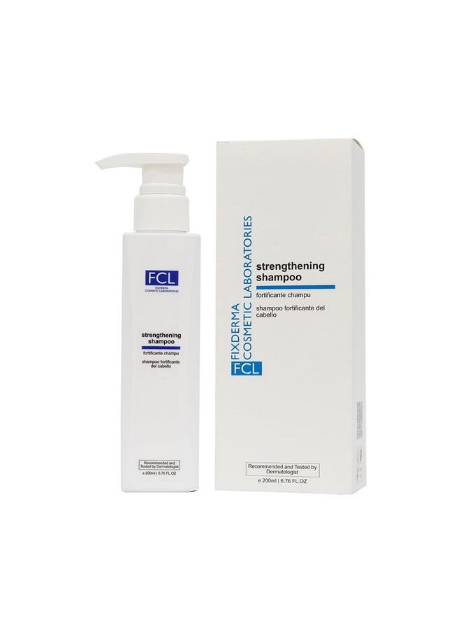 FIXDERMA Fcl Strengthening Shampoo| Strengthens Hair | Controls Hair Fall | Reduces Frizz | Promotes Hair Growth | Cleans Scalp | Mild Shampoo | Paraben & Sulphate Free - 200 Ml  - Image 1