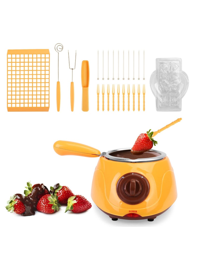Chocolate Melting Pot, Chocolate Melting Heating Fondue Machine, Electric Chocolate Melter, Chocolate Machine for Chocolate Cheese, DIY Kitchen Tools  - Image 1