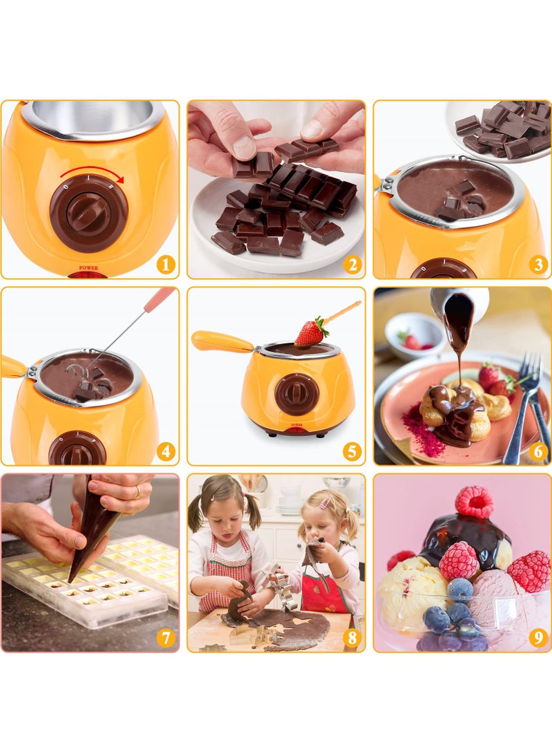Chocolate Melting Pot, Chocolate Melting Heating Fondue Machine, Electric Chocolate Melter, Chocolate Machine for Chocolate Cheese, DIY Kitchen Tools  - Image 2