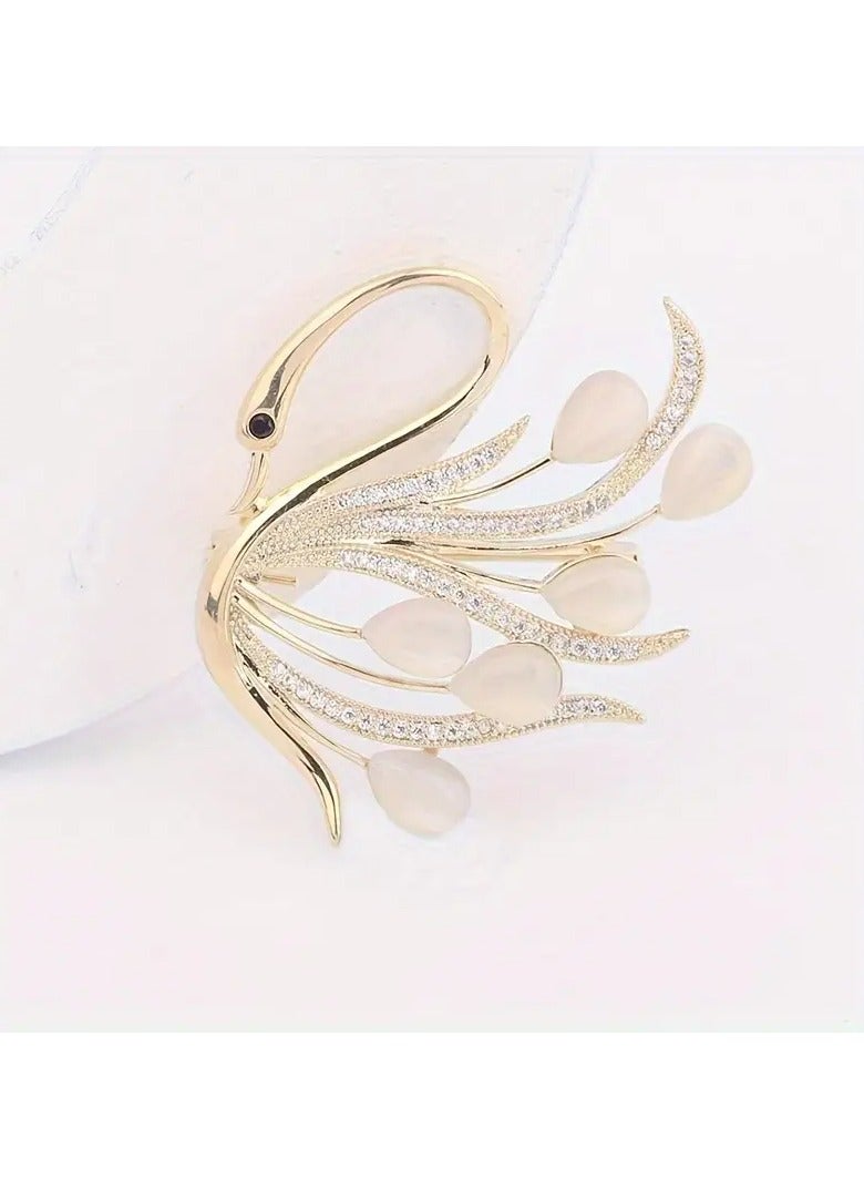 Goolsky دبوس بجعة موضة إكسسوارات ملابس هدية تذكارية للزوجين - Image 5