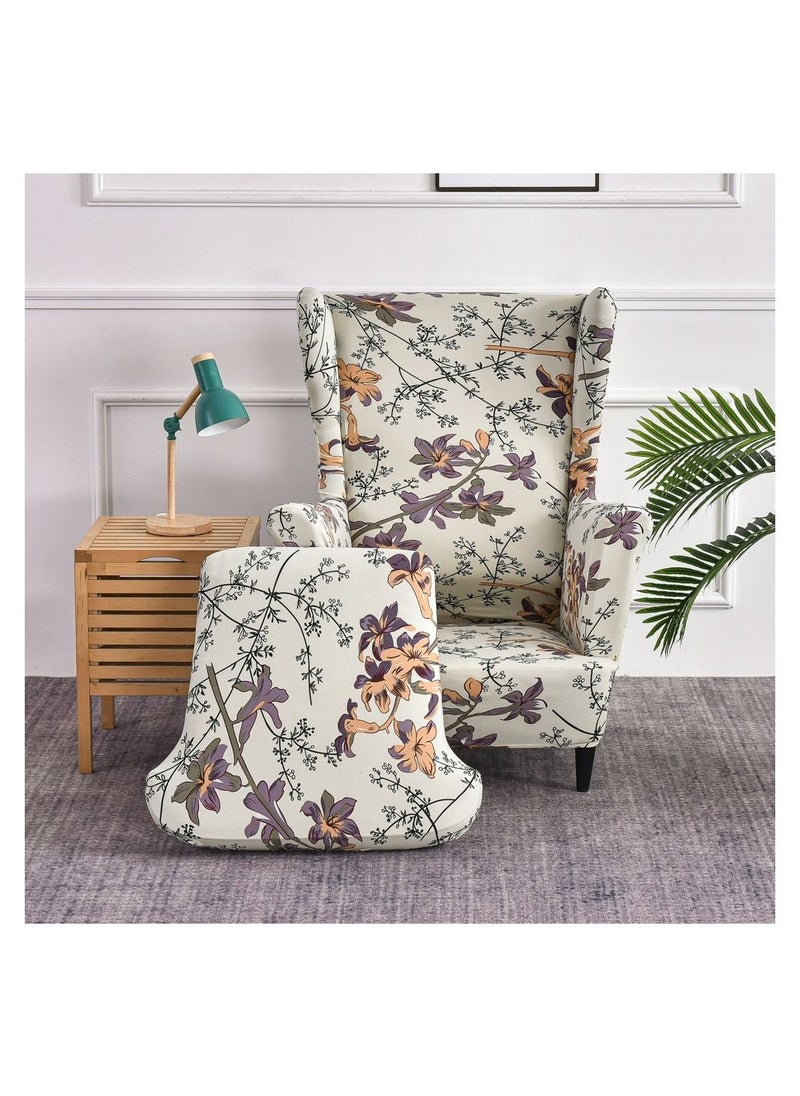 Gonice Tiger Stool Chair Cover One Seater Super Stretchable Anti-Wrinkle Slip Flexible Resistant Jacquard For Living Room Sofa Cover  - Image 2
