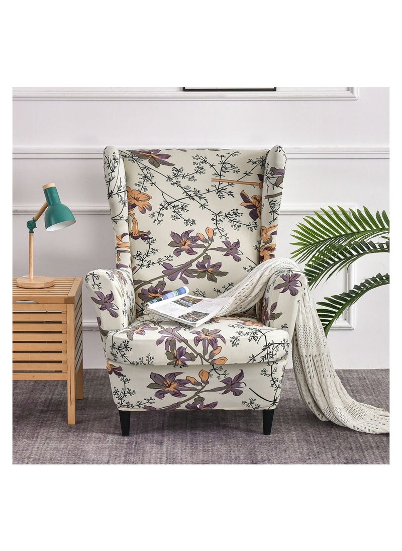 Gonice Tiger Stool Chair Cover One Seater Super Stretchable Anti-Wrinkle Slip Flexible Resistant Jacquard For Living Room Sofa Cover  - Image 1