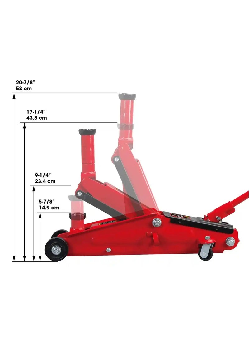 bunca 3 Ton Hydraulic Ground Car Jack with Carrying Case – Strong and Safe Car Jack for Workshops, Travel, and Emergencies - Image 5