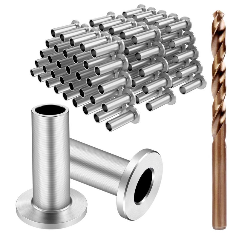 BLIKA 120 Pack Stainless Steel Protector Sleeves for 1/8" 5/32" or 3/16" Deck Cable Railing, for Wood/Composite Posts, T316 Marine Grade - Image 1
