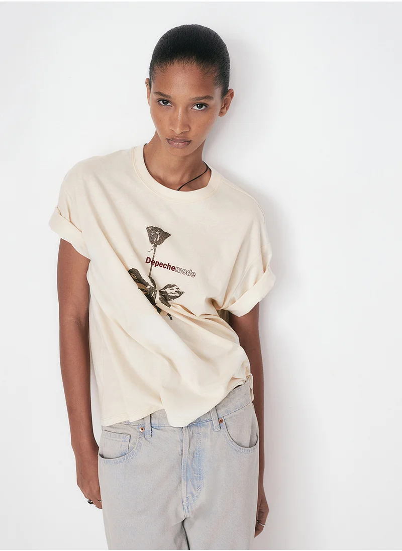 H&M Oversized Printed T-Shirt