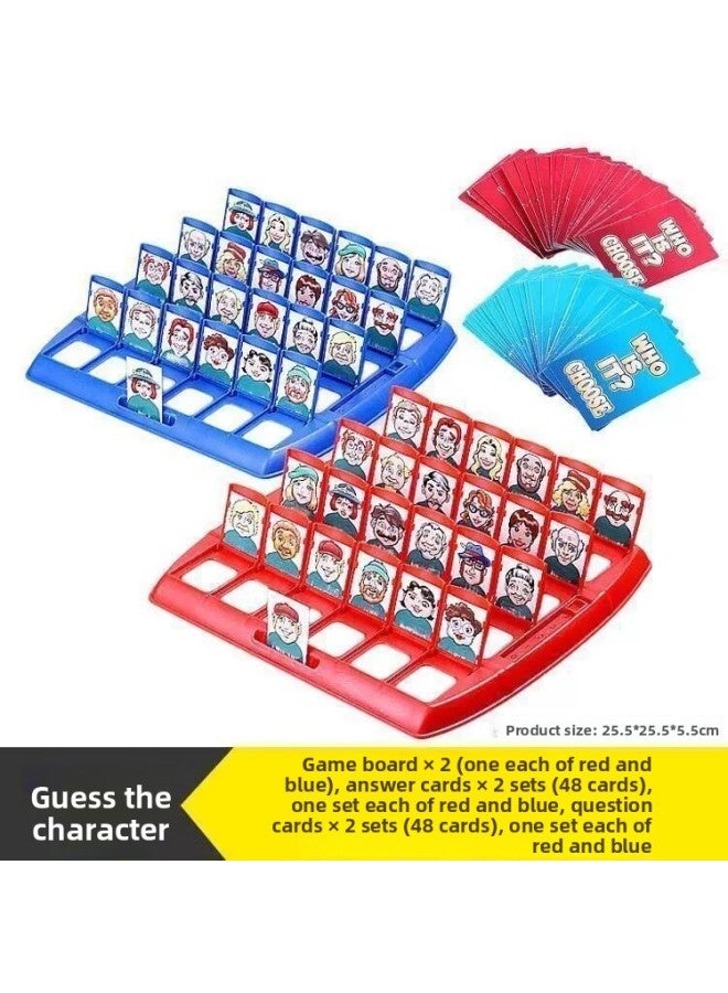 لعبة لوحية "تخمين من أنا" لعبة بطاقة رجل عصابة رأس التفكير المنطقي ألغاز الأطفال لعبة تفاعلية بين الوالدين والطفل