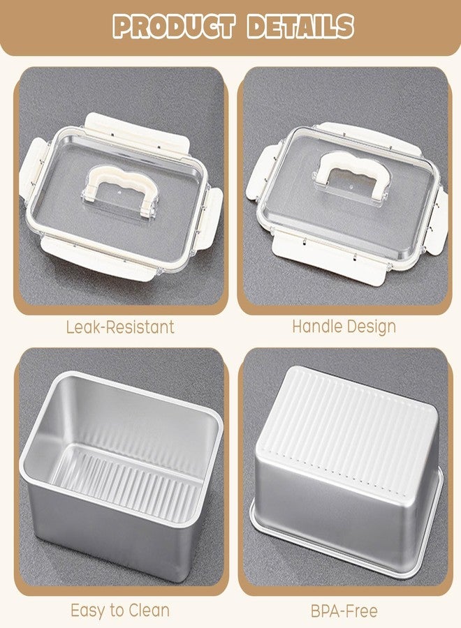Sitroasho Large Stainless Steel Food Storage Containers with Lids 7500 ML/ 254 oz / 32 Cup Meal Prep Containers for Vegetables, Fruits, Snacks, Roasting Chicken, Lasagna, Baking Casserole - Image 3