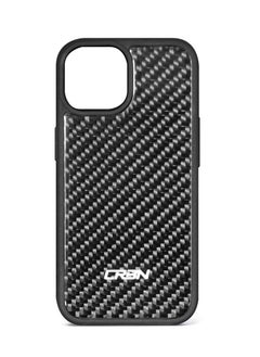 crbn Carbon Fiber Phone Case for iPhone 15 Slim Lightweight Twill Design Shockproof Drop Protection Carbon Fiber Texture Anti-Scratch Cover Non Slip Grip for Maximum Durability 