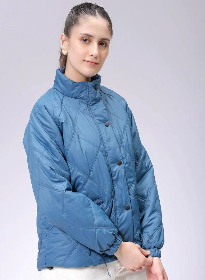 Freehand  Women Relaxed Fit Solid Quilted Jacket for Women | Best Price UAE