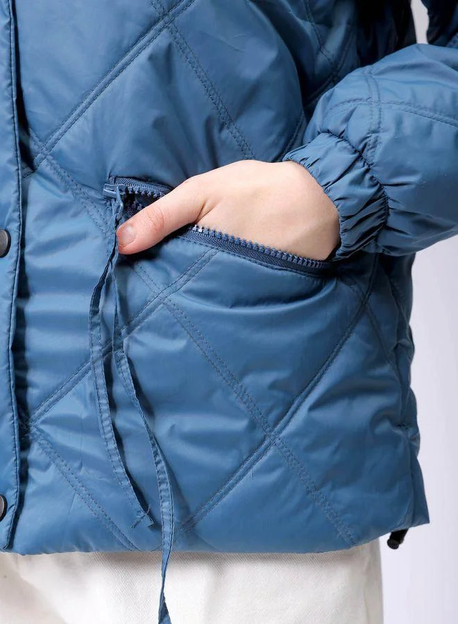 Freehand  Women Relaxed Fit Solid Quilted Jacket for Women | Best Price UAE