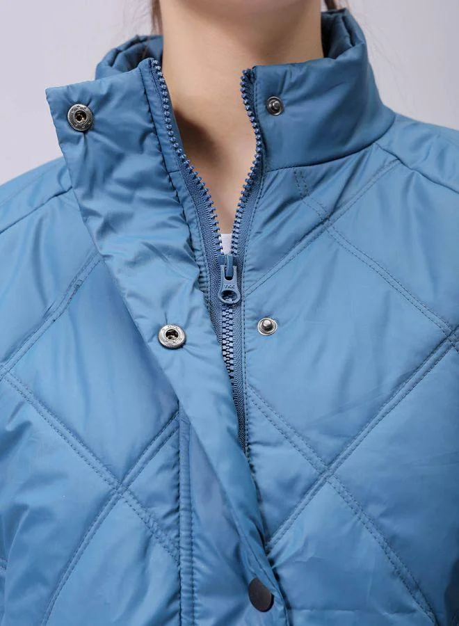 Freehand  Women Relaxed Fit Solid Quilted Jacket for Women | Best Price UAE