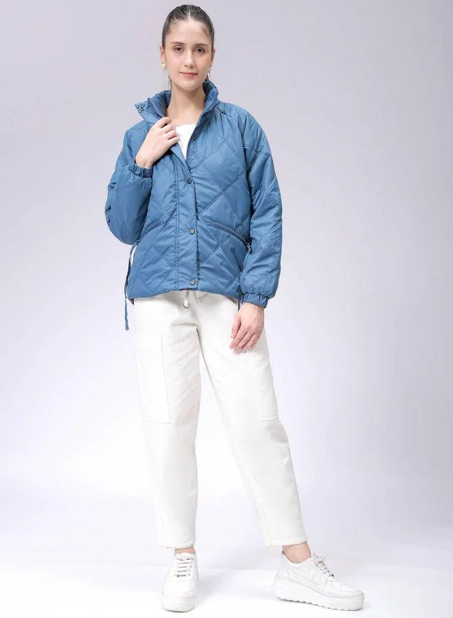Freehand  Women Relaxed Fit Solid Quilted Jacket for Women | Best Price UAE